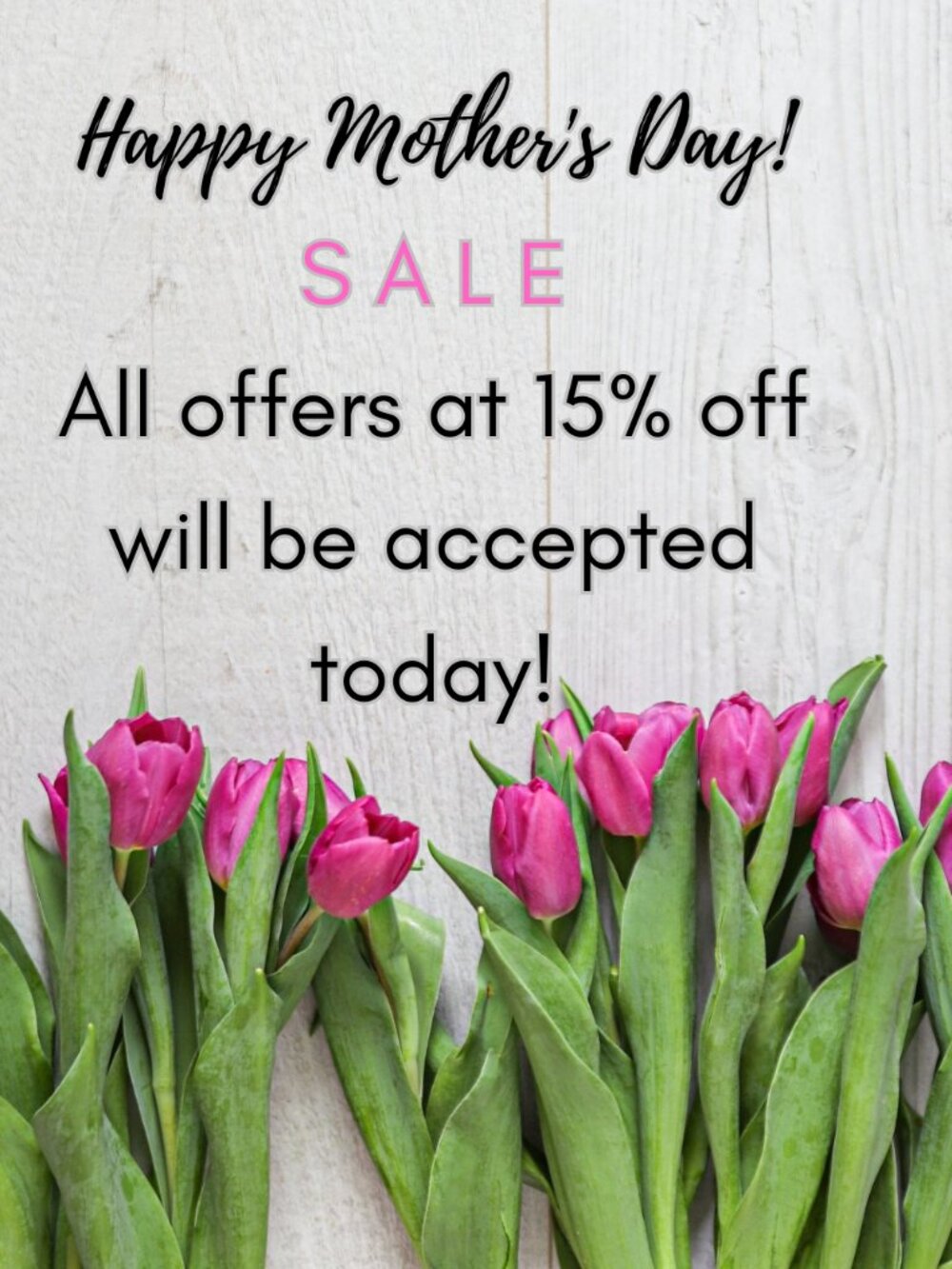 Everything on Sale today 15% of single item or Bundle